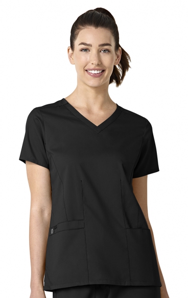 105 WORK Women's Shaped V-Neck Top by WINK