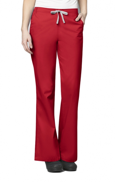 *FINAL SALE L 502P Petite WonderWORK Women’s Flare Leg Drawstring Scrub Pant - Inseam: 28"