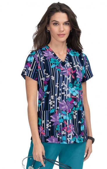 1029PR koi Next Gen Early Energy Top - Striped Floral