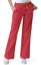 5214 WonderWink Four-Stretch Cargo Scrub Pants - Poppy