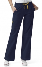 5214 WonderWink Four-Stretch Cargo Scrub Pants - Navy