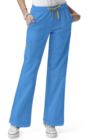 *FINAL SALE MALIBU BLUE 5214 WonderWink Four-Stretch Cargo Scrub Pants