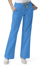 5214 WonderWink Four-Stretch Cargo Scrub Pants - Malibu Blue