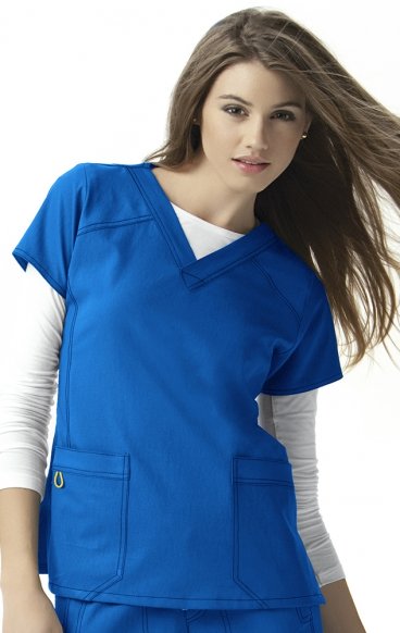 *FINAL SALE XS 6214 WonderWink Four-Stretch V-neck Scrub Tops