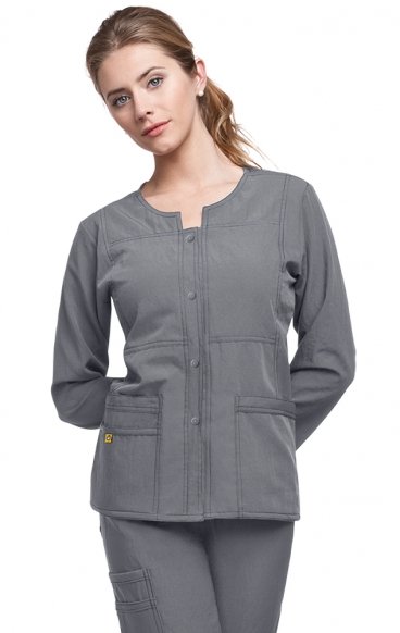 *FINAL SALE 3XL 8114 WonderWink Four-Stretch Button Front Scrub Jackets