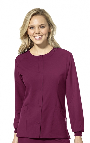 *FINAL SALE M 8155 W123 by WonderWink - Women's Crew Neck Warm Up Jacket *FINAL SALE M 8155 W123 by WonderWink - Women's Crew Neck Warm Up Jacket
