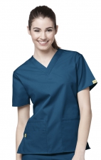 6016 WonderWink Origins Bravo V-neck Scrub Tops - Caribbean