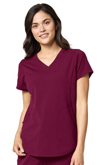 *FINAL SALE WINE 6199 WonderWink MOTO Women’s V-Neck Top *FINAL SALE WINE 6199 WonderWink MOTO Women’s V-Neck Top