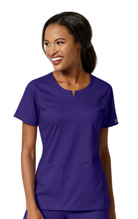 6419 WonderWink PRO Women's 4 Pocket Notch Neck Top