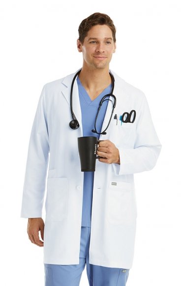 5872 Maevn Momentum Men's Mid-Length Lab Coat