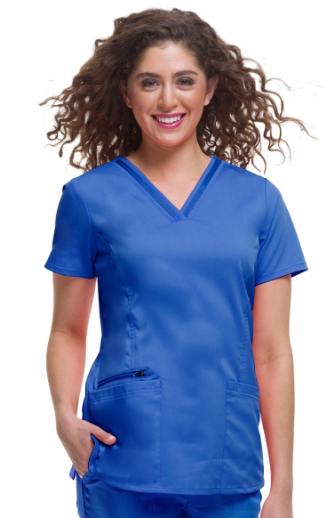 *FINAL SALE S 2278 Healing Hands Purple Label Jasmin Fashion V-neck Scrub Top