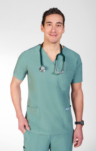 *FINAL SALE M T7010 - The Alex Men's/Unisex V-Neck Top with 3 Pockets *FINAL SALE M T7010 - The Alex Men's/Unisex V-Neck Top with 3 Pockets