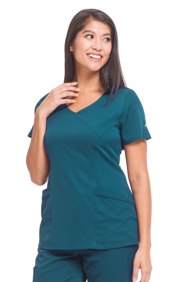 *FINAL SALE XL 2525 HH Works by Healing Hands Madison Mock Wrap Scrub Top
