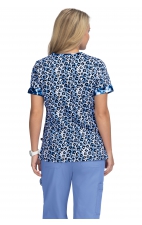 1070PR Koi Stretch Elena 4 Pocket Print Top