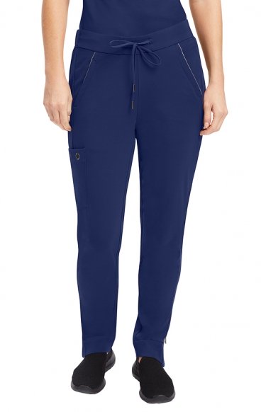 *FINAL SALE NAVY 9401P Petite Healing Hands ONYX Athena Elastic Back Convertible Drawstring Pant