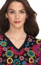 F100PR French Bull by Koi Modern Classic Lulu Print Top - Festival