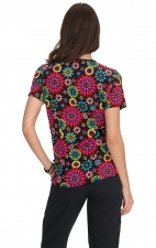 F100PR French Bull by Koi Modern Classic Lulu Print Top - Festival