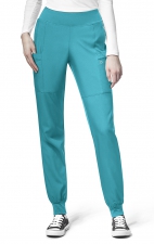 5555 W123 by WonderWink - Comfort Waist Cargo Jogger Scrub Pants - Inseam: Regular: 31"