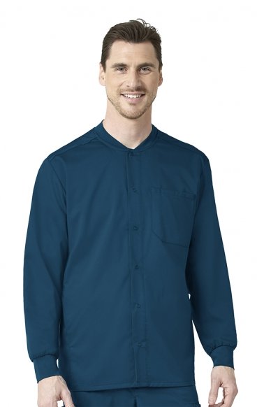 8319 PRO Men's Snap Front Warm Up Jacket by WINK 8319 PRO Men's Snap Front Warm Up Jacket by WINK