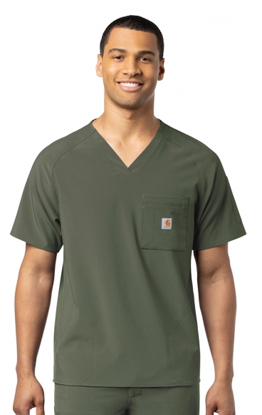 *FINAL SALE L C16110 Carhartt Force® Cross-Flex Men's Modern Fit V-Neck Top