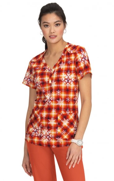 1077PR Planet koi Stella Y-Neck Print Top - Merry and Bright 1077PR Planet koi Stella Y-Neck Print Top - Merry and Bright