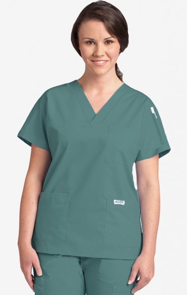 *FINAL SALE LAGOON 310T-Petite MOBB Classic Unisex 3 Pocket Scrub Top