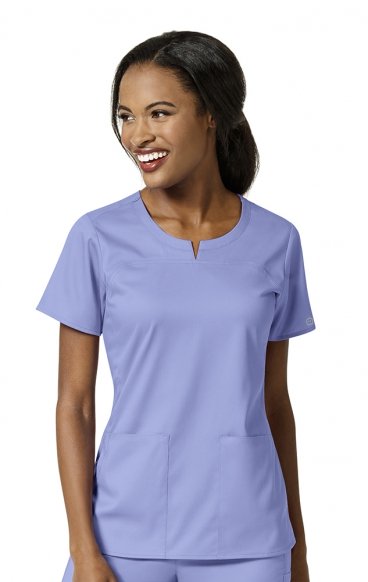 *FINAL SALE XL 6419 WonderWink PRO Women's 4 Pocket Notch Neck Top *FINAL SALE XL 6419 WonderWink PRO Women's 4 Pocket Notch Neck Top