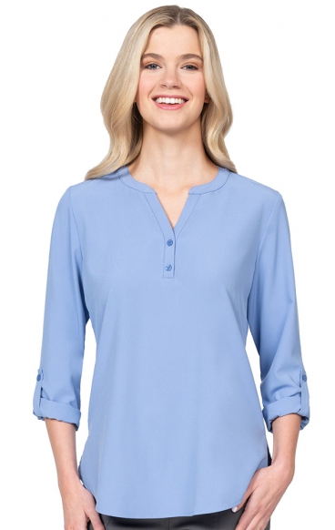 1035 Zavaté Hospitality Stretch Blouse with 3/4 Roll Sleeves