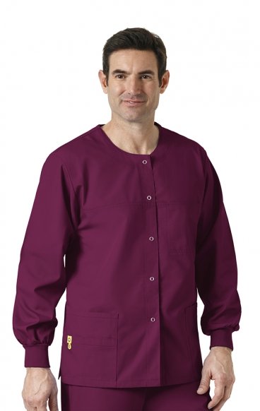 *FINAL SALE WINE 8006 WonderWink Origins Delta Unisex Round Neck Scrub Jackets