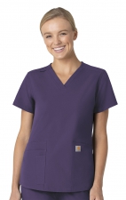 C12113 Carhartt Force Modern Fit Women's V-Neck Top