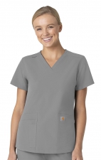 C12113 Carhartt Force Modern Fit Women's V-Neck Top