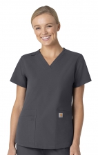 C12113 Carhartt Force Modern Fit Women's V-Neck Top