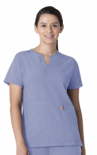 C12213 Carhartt Force Modern Fit Women's Notch Neck Tunic Scrub Top