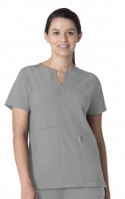 C12213 Carhartt Force Modern Fit Women's Notch Neck Tunic Scrub Top