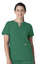 C12213 Carhartt Force Modern Fit Women's Notch Neck Tunic Scrub Top