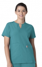 C12213 Carhartt Force Modern Fit Women's Notch Neck Tunic Scrub Top
