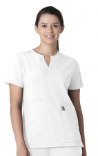 C12213 Carhartt Force Modern Fit Women's Notch Neck Tunic Scrub Top