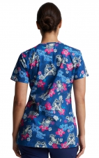 *FINAL SALE V-Neck Top in Be Kind To Each Otter - Dickies Prints - Bi-stretch