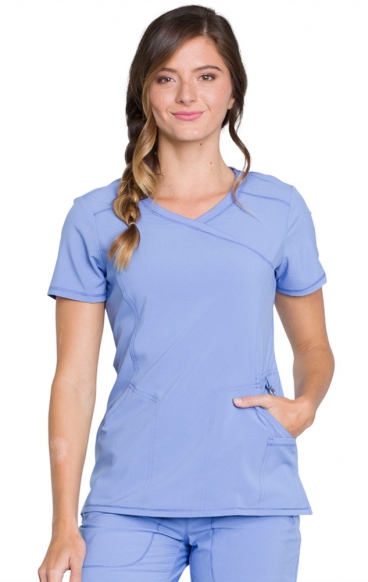 2625A Mock Wrap Top by Infinity with Certainty® Antimicrobial Technology