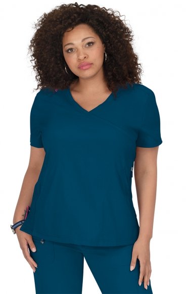 316 koi Lite Philosophy Mock Wrap Side Zipper Top 316 koi Lite Philosophy Mock Wrap Side Zipper Top