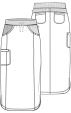 30" Drawstring Skirt - Cherokee Infinity - Antimicrobial