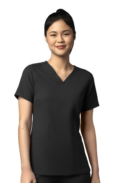 *FINAL SALE XS 6122 WonderWink Thrive Women's Fitted 3 Pocket V-Neck Top *FINAL SALE XS 6122 WonderWink Thrive Women's Fitted 3 Pocket V-Neck Top