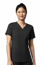 6122 WonderWink Thrive Women's Fitted 3 Pocket V-Neck Top