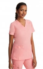 2320 Healing Hands Purple Label Jill Curved V-Neck Top