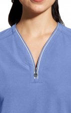 2274 Healing Hands HH360 Sonia Reflective Y-Neck Zip Top 