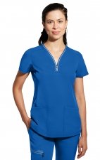 2274 Healing Hands HH360 Sonia Reflective Y-Neck Zip Top 