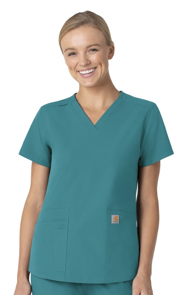 *FINAL SALE S C12113 Carhartt Force Modern Fit Women's V-Neck Top *FINAL SALE S C12113 Carhartt Force Modern Fit Women's V-Neck Top