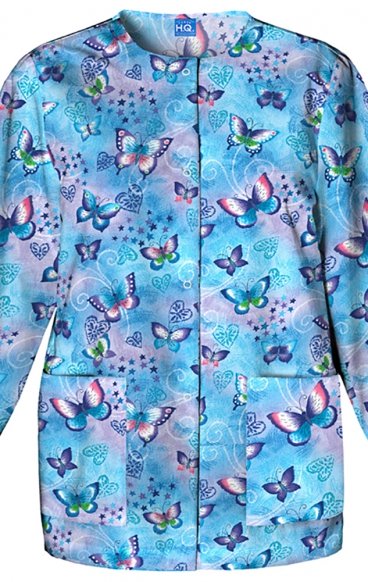 *FINAL SALE 4350 Cherokee Prints Snap Front Warm-Up Jacket in Fly By Night *FINAL SALE 4350 Cherokee Prints Snap Front Warm-Up Jacket in Fly By Night