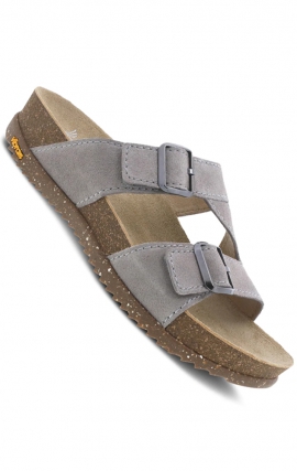 Dayna Stone Suede Adjustable Double Strap Sandal by Dansko 