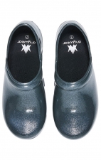 SR Angel Silver Cloud Pearl Glitter Anti-Slip Women's Clog from Anywear Footwear